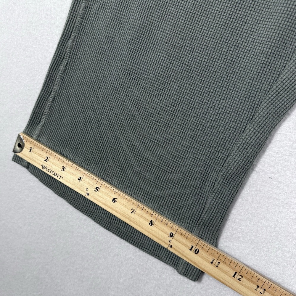 Pact Pants Womens XL Thermal Waffle Wide Leg Pant Organic Lounge Pull On Green - Picture 13 of 13